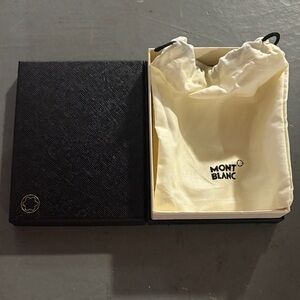 Montblanc Black Box with Cream Pouch